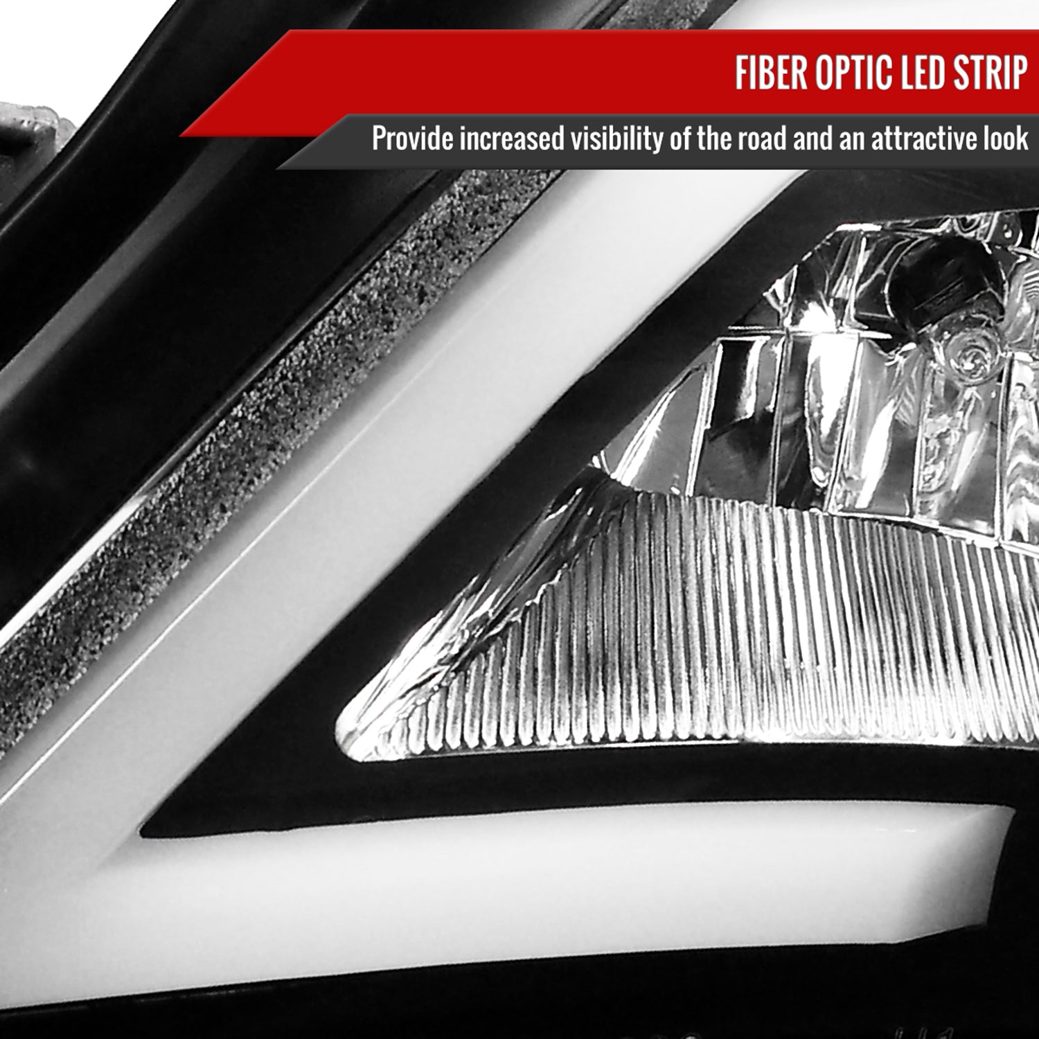 2008-2014 Subaru Impreza WRX / 08-2011 Outback Sport LED Bar Headlights Black