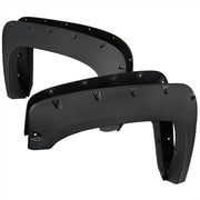 2007-2013 Chevy Silverado Black Rugged Texture Rivet Style Fender Flares