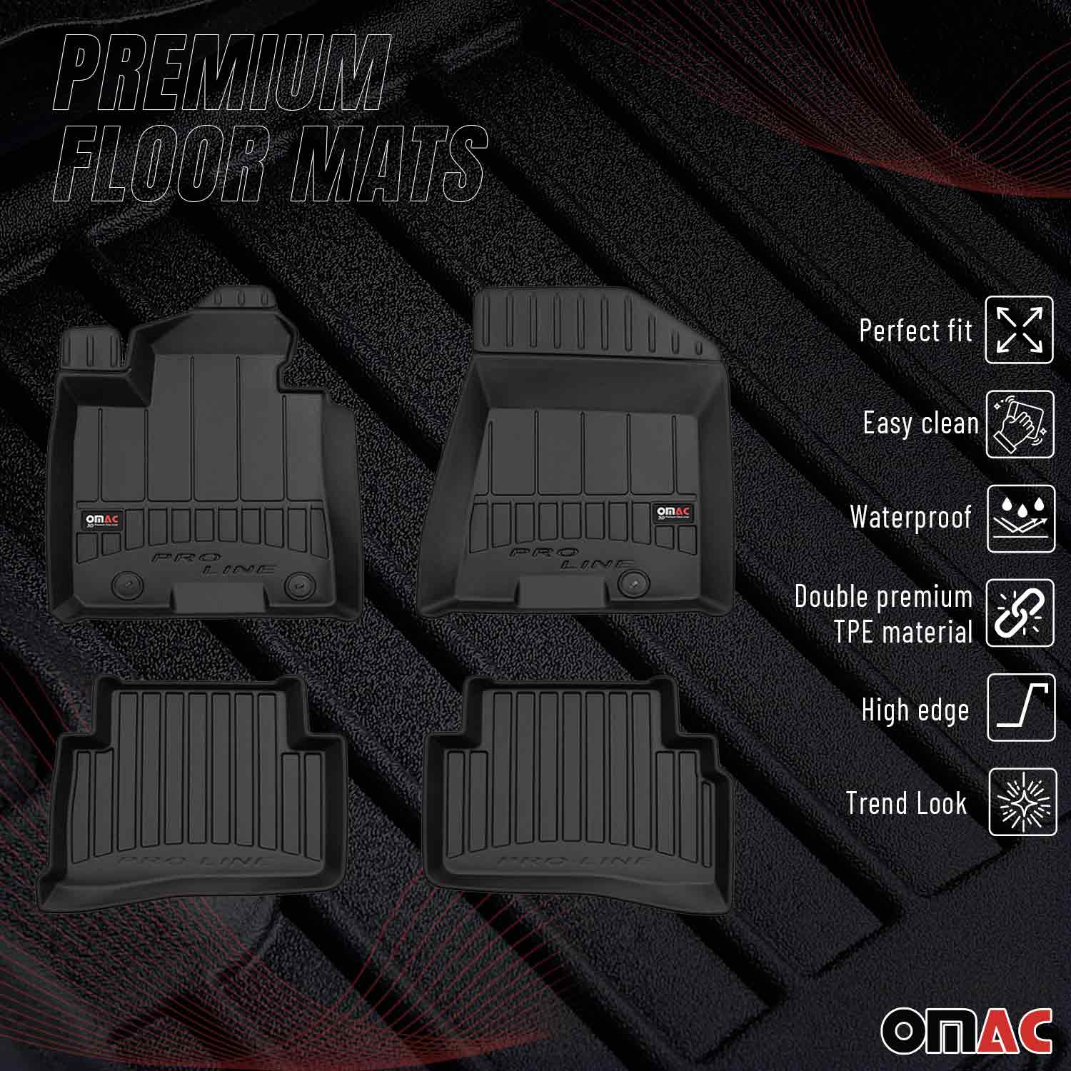 2017-2022 Kia Sportage Premium Floor Mats Liners Full Set All Weather Heavy Duty
