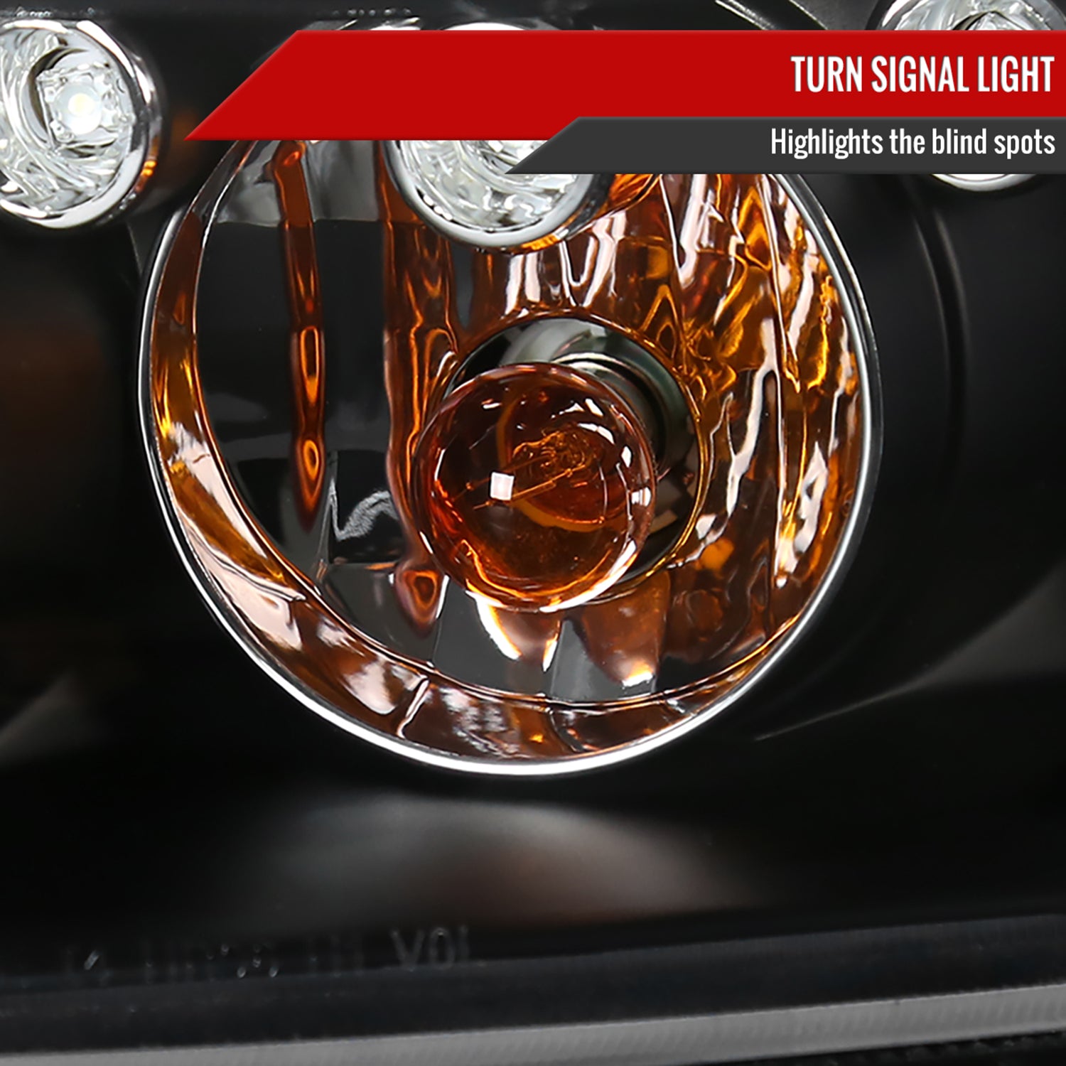 1997-2005 Chevy Malibu/Oldsmobile Cutlass Dual Halo Projector Headlights Black