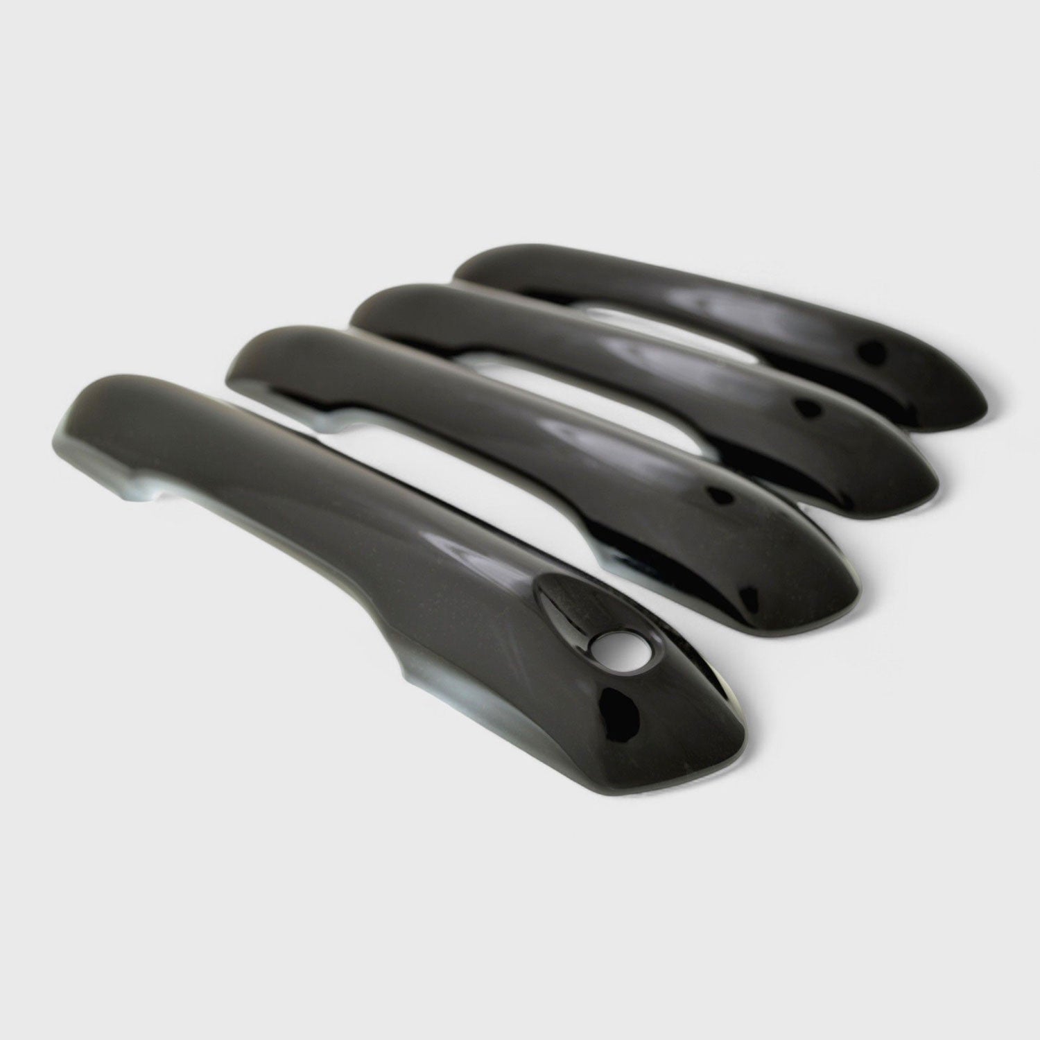 2020-2025 Ford Explorer Door Handle Cover Gloss Black 4Pcs ABS Plastic
