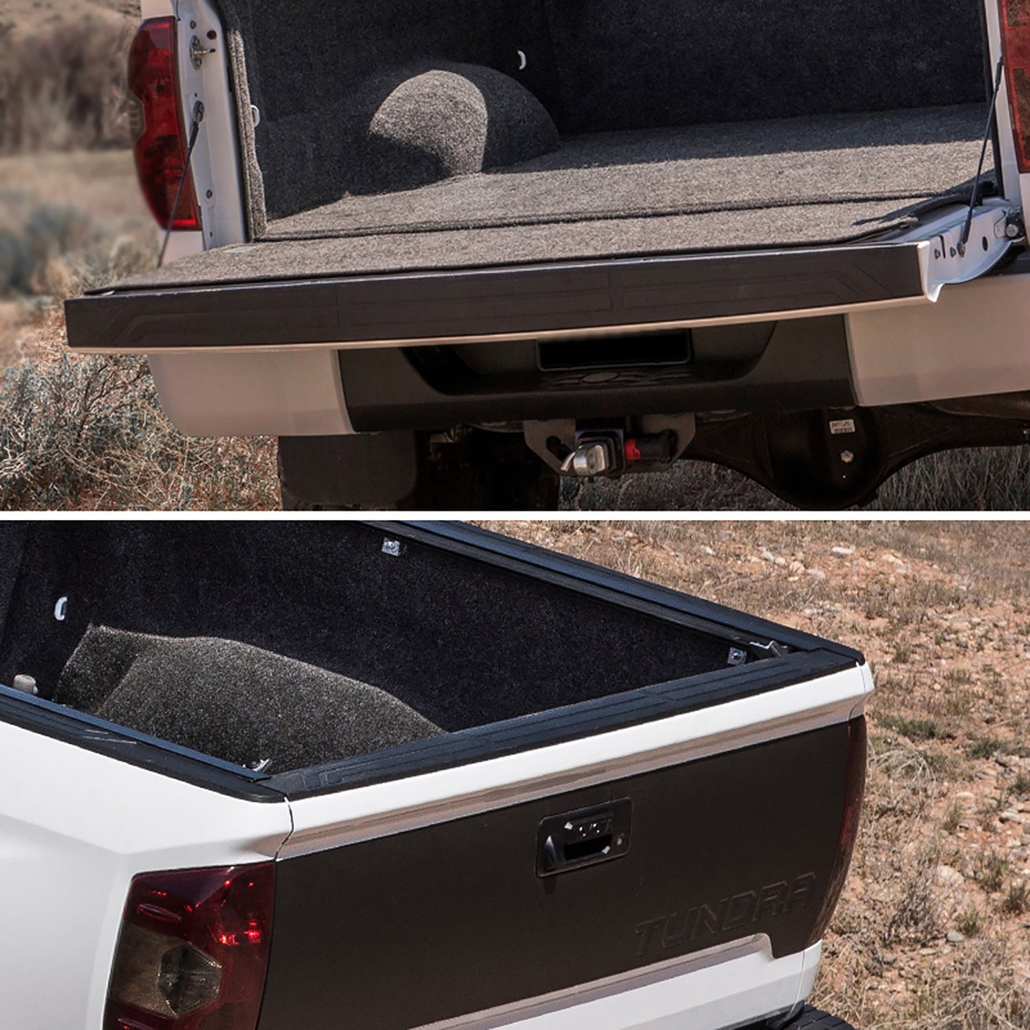 2014-2018 Toyota Tundra Black Textured OE Style Tailgate Cap Protector Cover