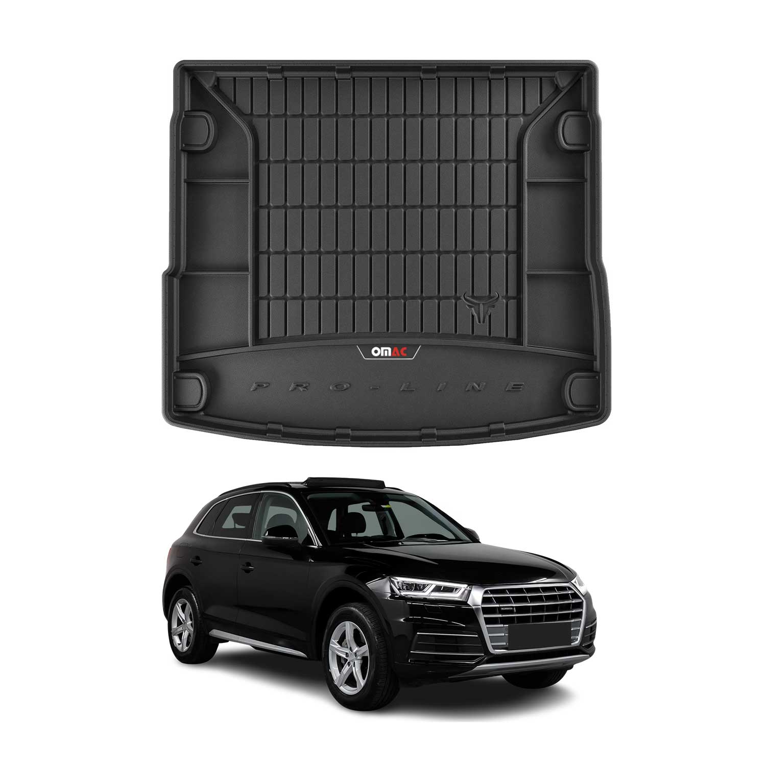 2018-2025 Audi Q5 SQ5 Premium Cargo Liner Trunk Mat All Weather Heavy Duty Black