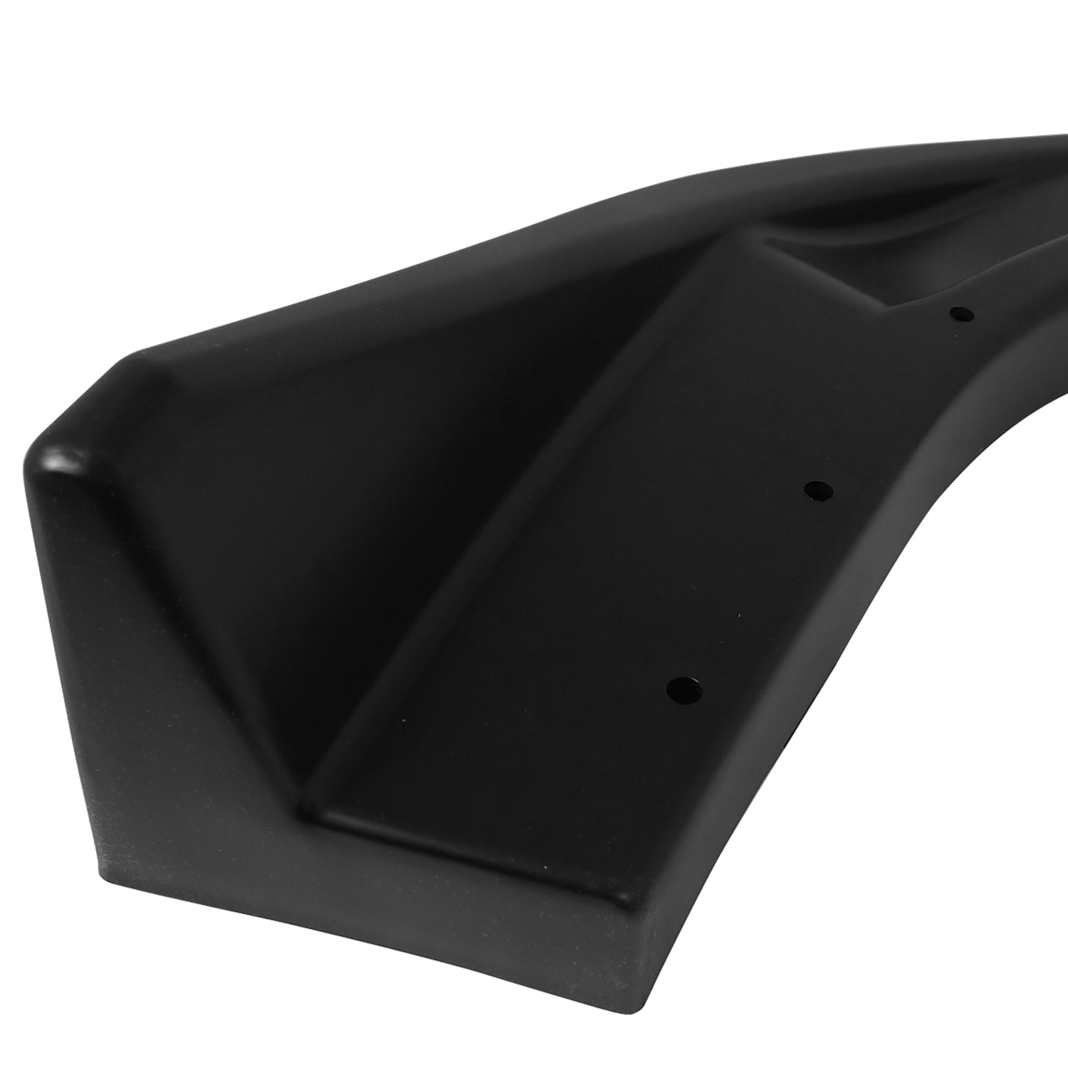 Universal Matte Black Polypropylene Front Bumper Lip Spoiler Splitters
