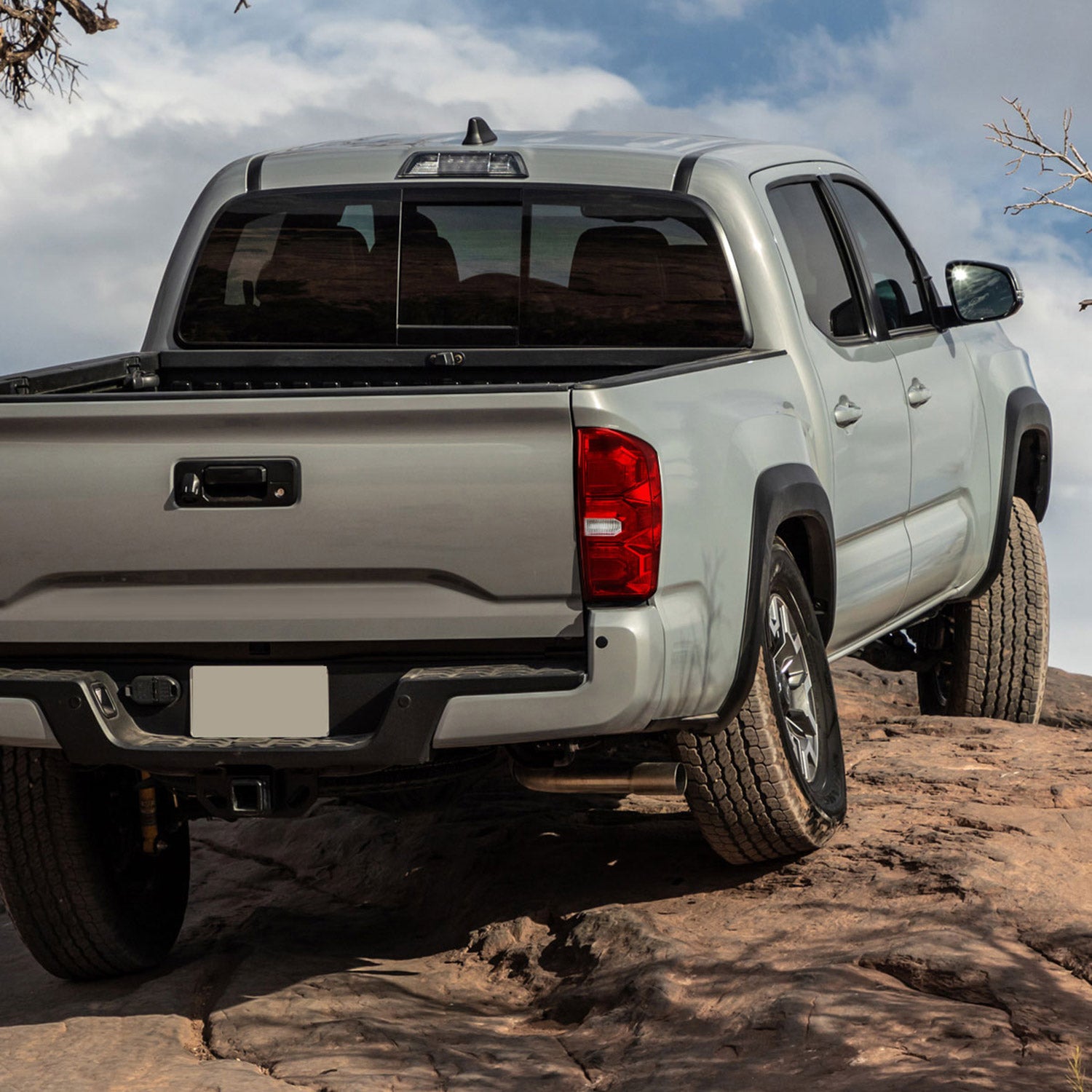 2016-2022 Toyota Tacoma Sequential Signal LED Tail Lights Chrome/Red Lens