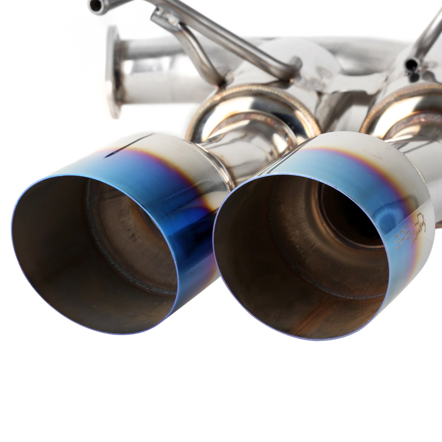 2015-2022 Subaru WRX STI 4" Quad Tip Steel Catback Exhaust System w/ Burnt Tip