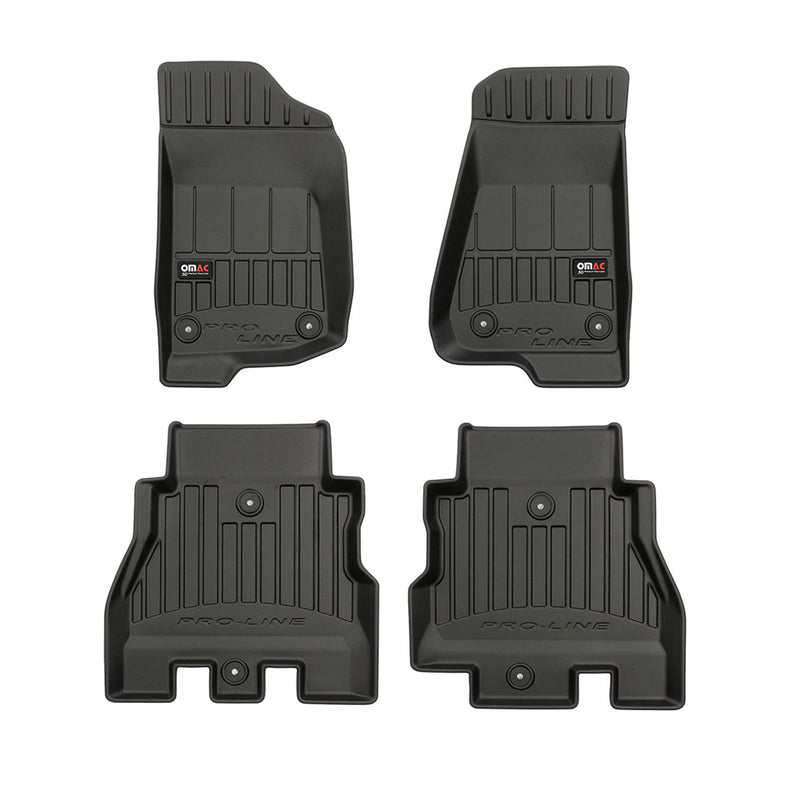 2018-2022 Jeep Wrangler Premium Floor Mats Liners Full Set All Weather Heavy Duty