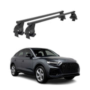 Top Roof Racks Cross Bars fits Audi Q5 Sportback 2021-2025 Black Steel 2x