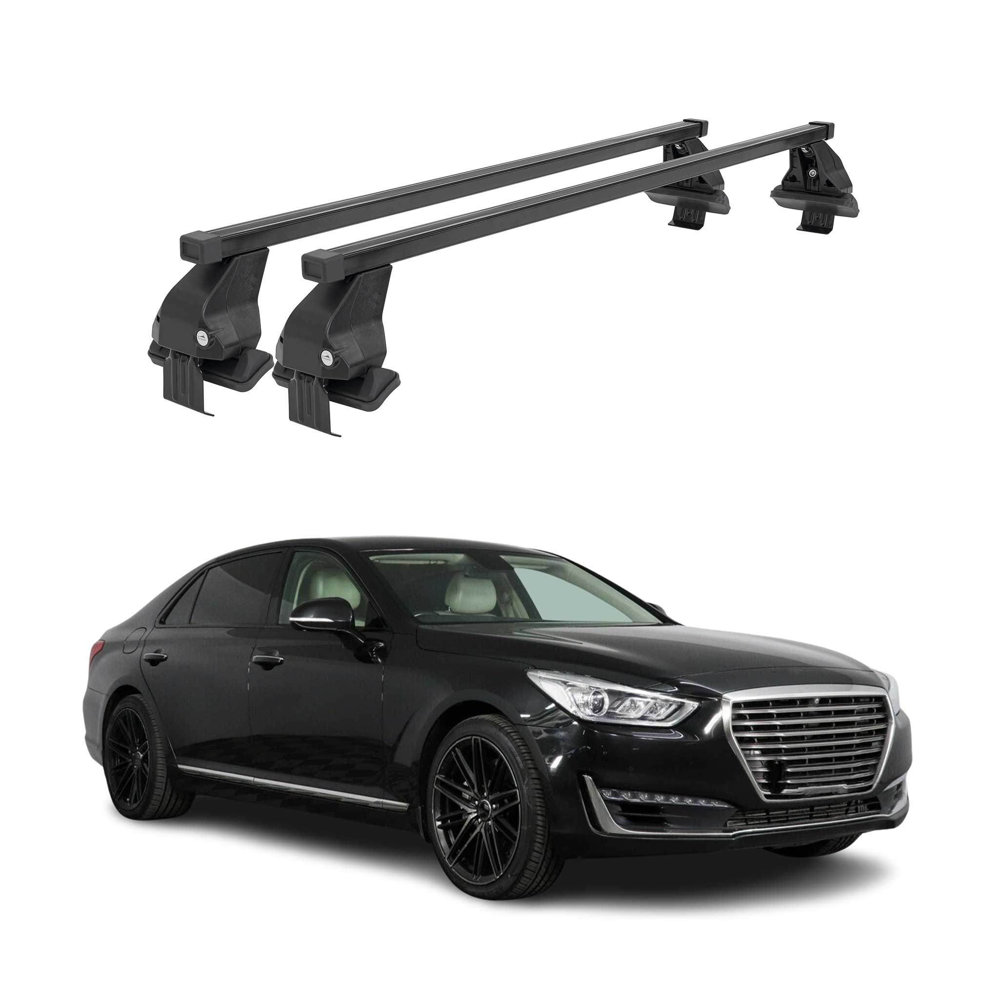 2017-2026 Genesis G90 Roof Rack Cross Bars Black