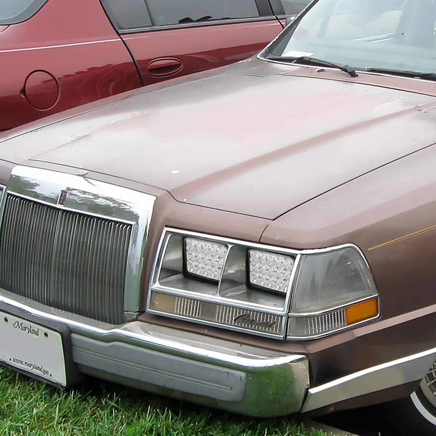 Universal 4"x6" 15-LED Sealed Beam Headlights w/ H4 Plug Black Alu Housing/PMMA