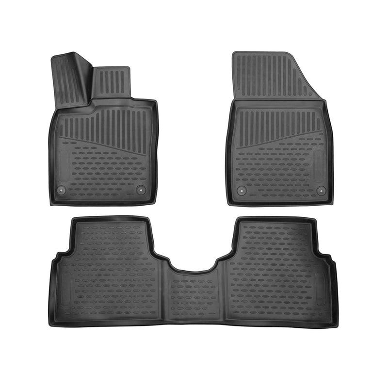 2020-2024 VW ID.3 Floor Mats Liners Full Set All Weather Black