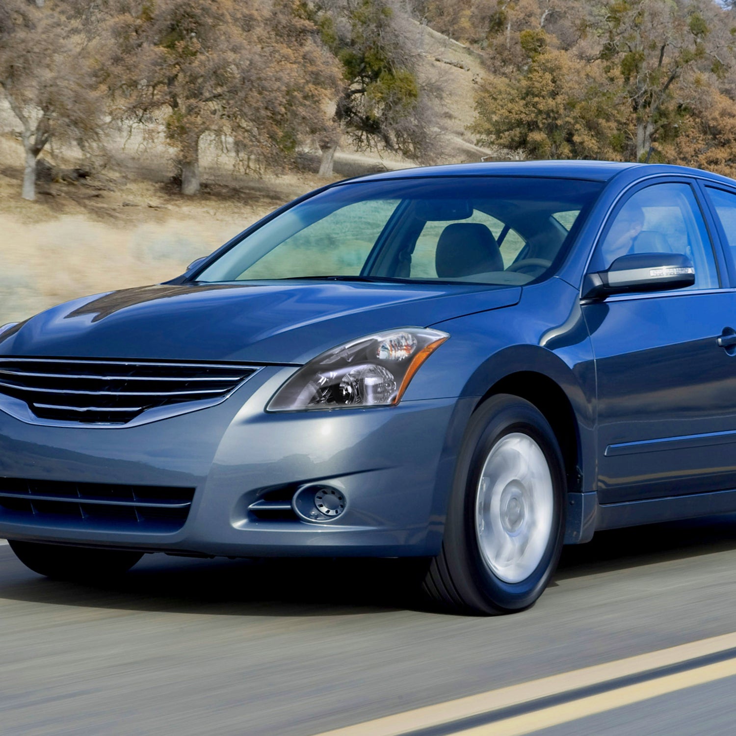 2010-2012 Nissan Altima Sedan Factory Style Headlights Matte Black/Clear Lens