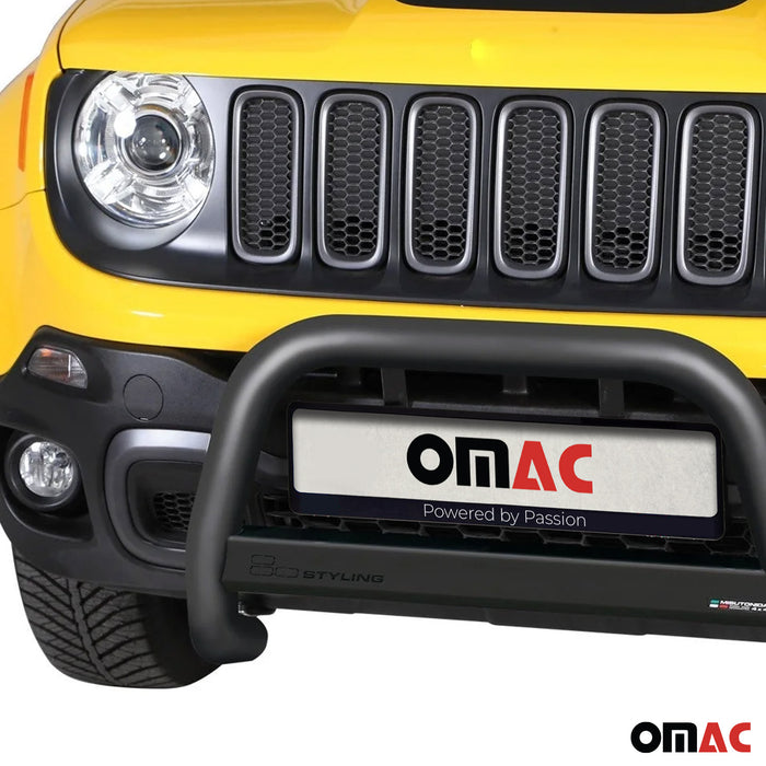 Bull Bar Push Front Bumper Grille for Jeep Renegade Trailhawk 2015-2018 Black