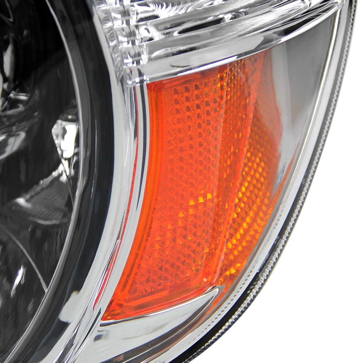 2005-2011 Toyota Tacoma Retro Style Projector Headlights Chrome/Clear Lens