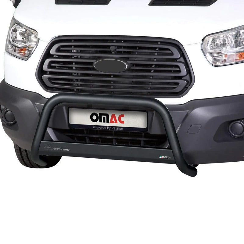 2015-2020 Ford Transit Bull Bar Push Front Bumper Grille Black 1 Pc