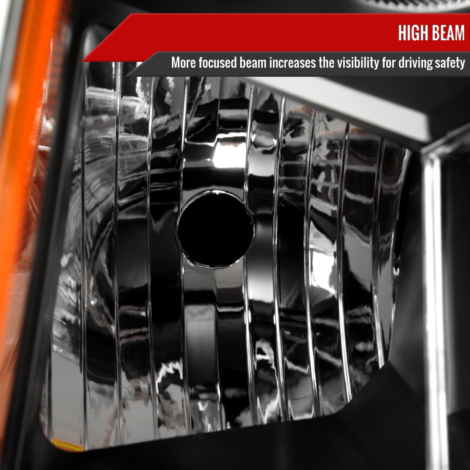 2010-2016 Cadillac SRX Projector Headlights Matte Black Housing/Clear Lens