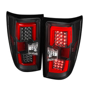 2014-2018 Chevy Silverado 1500 2500HD /Sierra 3500HD Red LED Tail Lights Black