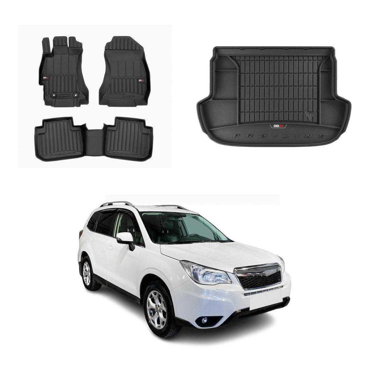 OMAC Floor Mats & Cargo Liners for Subaru Forester IV 2014-2018