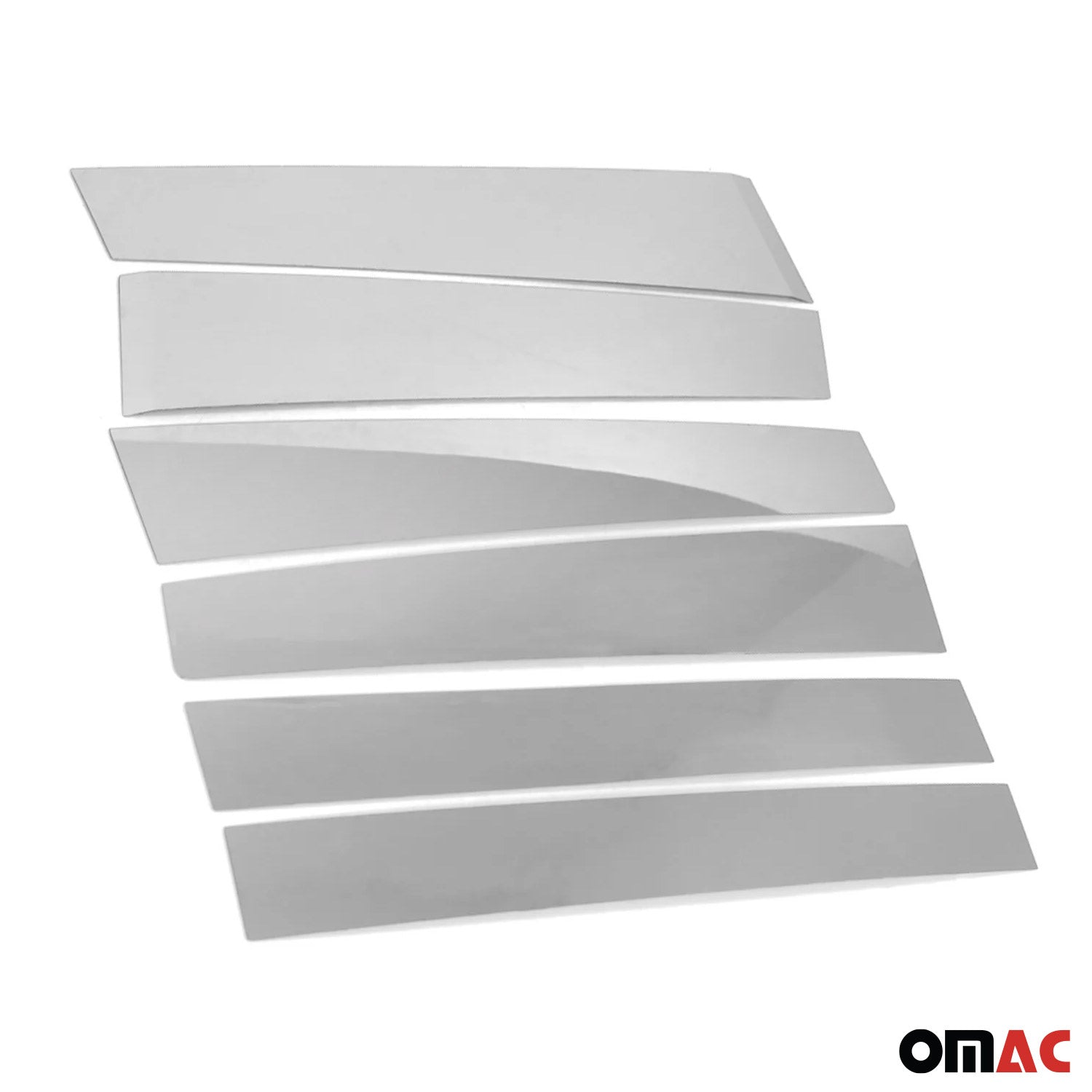 2011-2017 Toyota Sienna Window Pillar Posts Door Trim Cover Stainless Steel Silver 6x