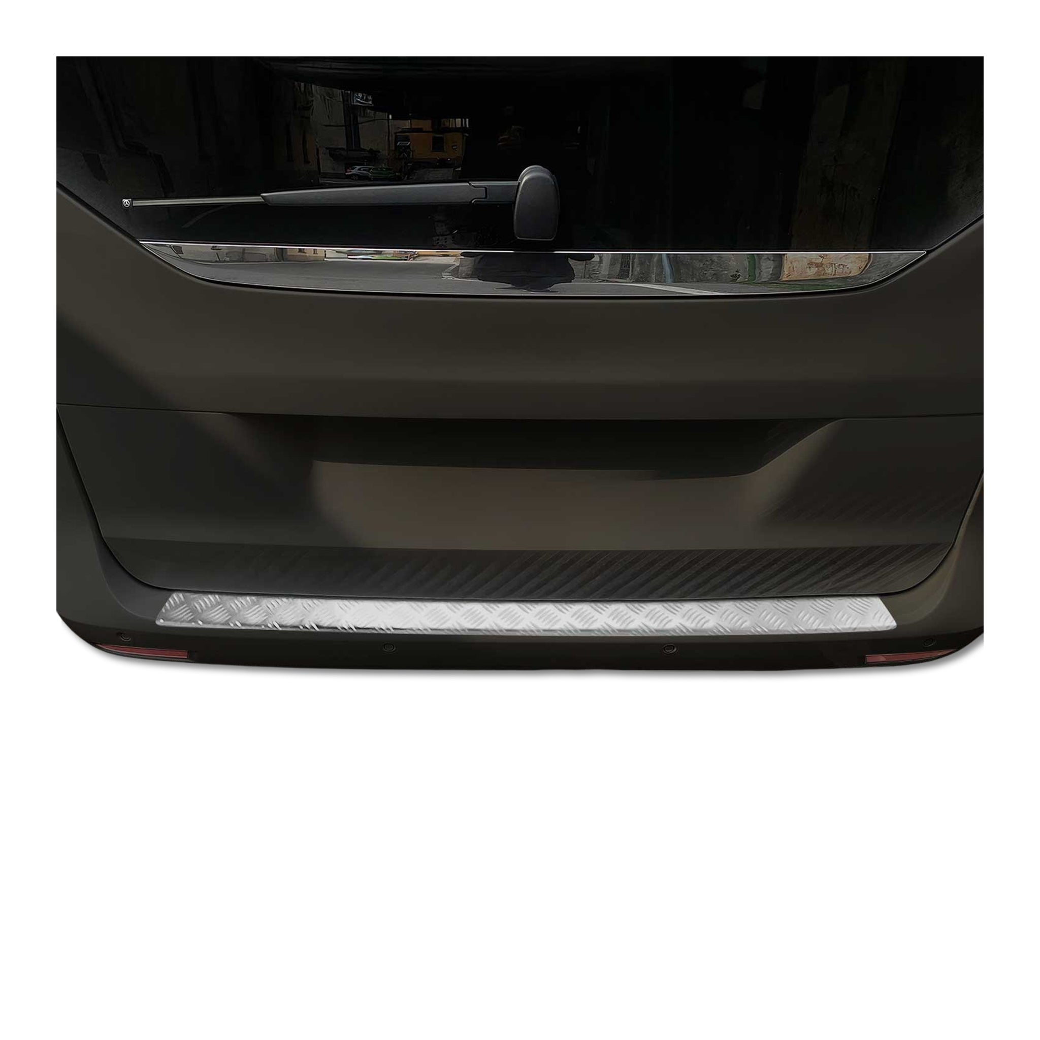 2016-2024 Mercedes Metris Rear Bumper Guard Aluminium Silver