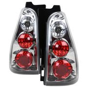 2003-2005 Toyota 4Runner Tail Lights Chrome Housing/Clear Lens