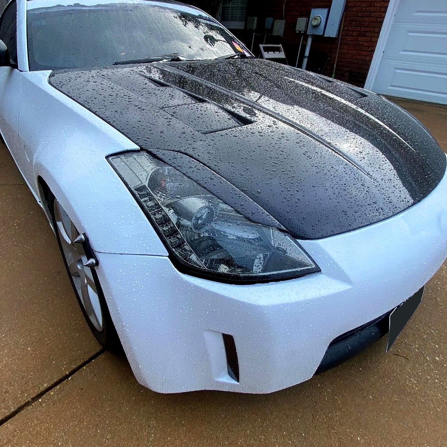 2003-2005 Nissan 350Z Projector Headlights w/ SMD LED Light Strip Chrome/Smoke