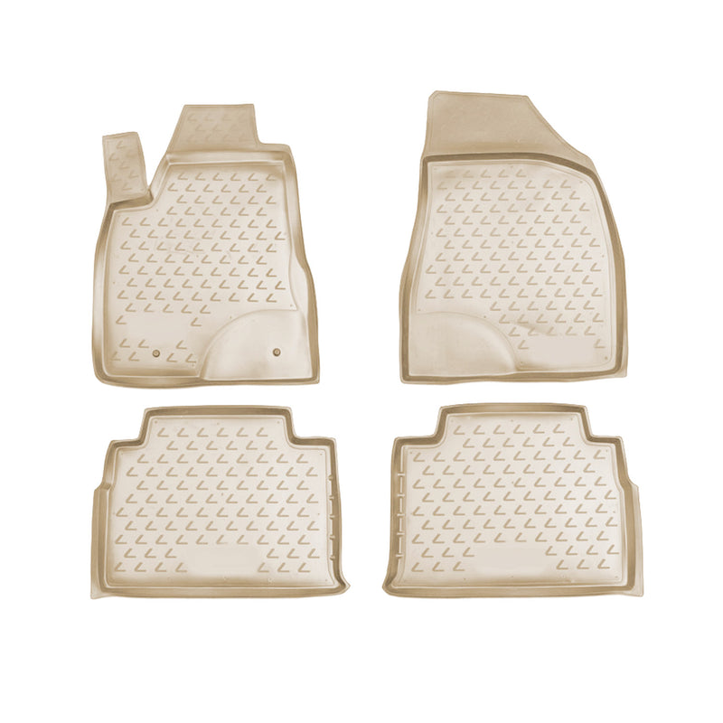 2007-2009 Lexus RX 350 Floor Mats Liners Full Set All Weather Beige