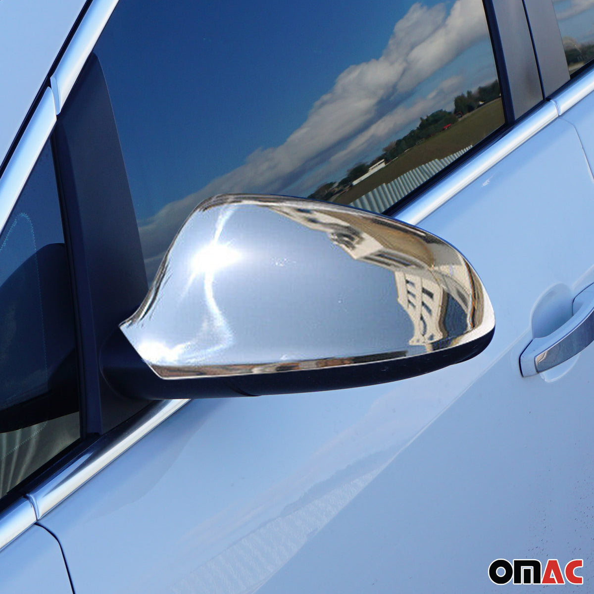 2016-2019 Buick Cascada Side Mirror Cover Caps Stainless Steel Silver 2 Pcs