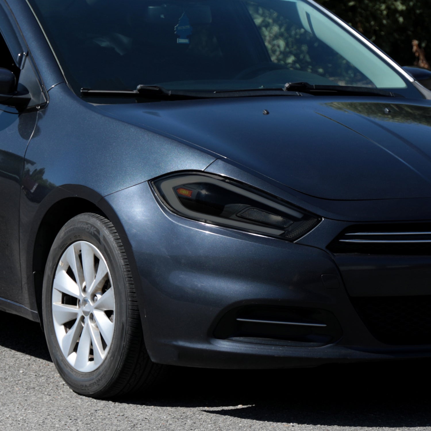 2013-2016 Dodge Dart Sequential Animated LED Bar Projector Headlights Smoke