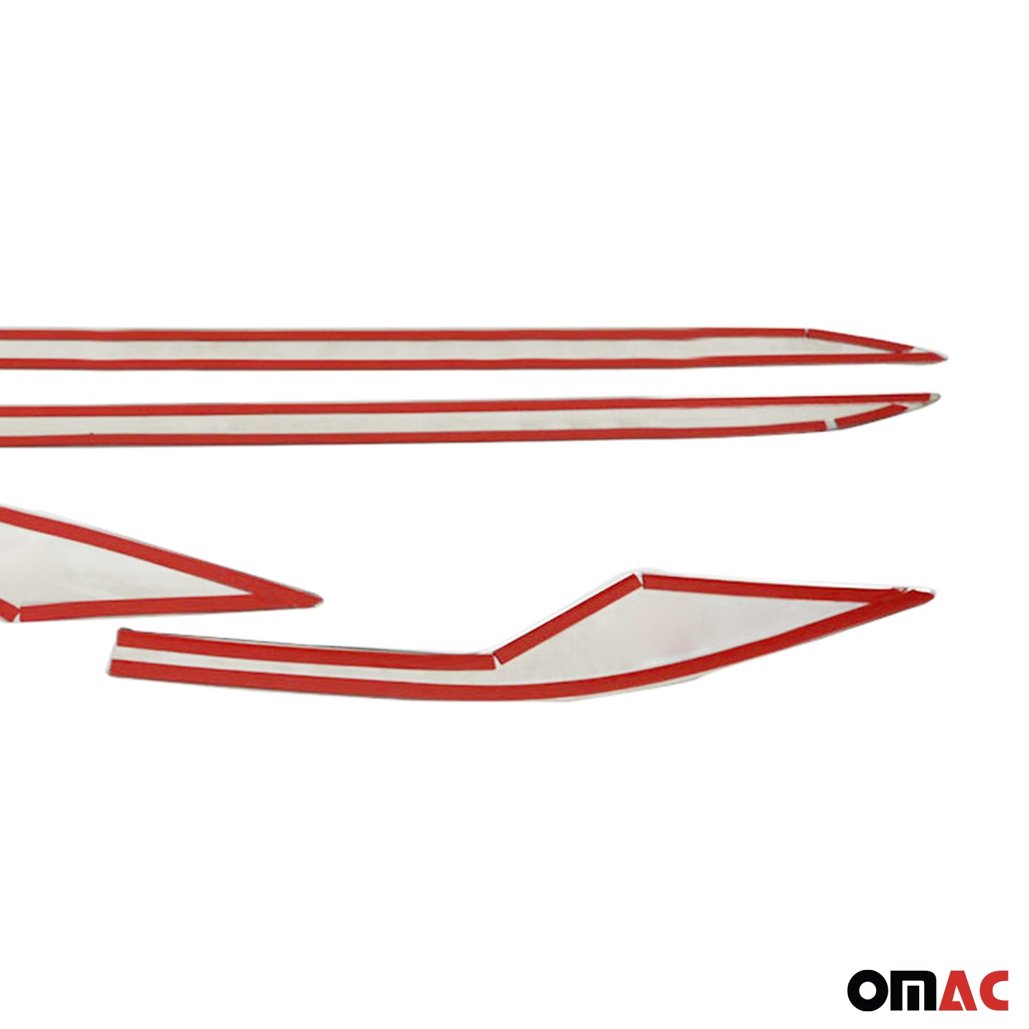 2018-2022 Toyota C-HR Side Door Molding Trim Skirt Garnish Stainless Steel Silver 4Pcs