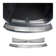 Rear Bumper Guard & Trunk Sill Cover Set for Ford Escape 2017-19 FL Brushed 3Pcs