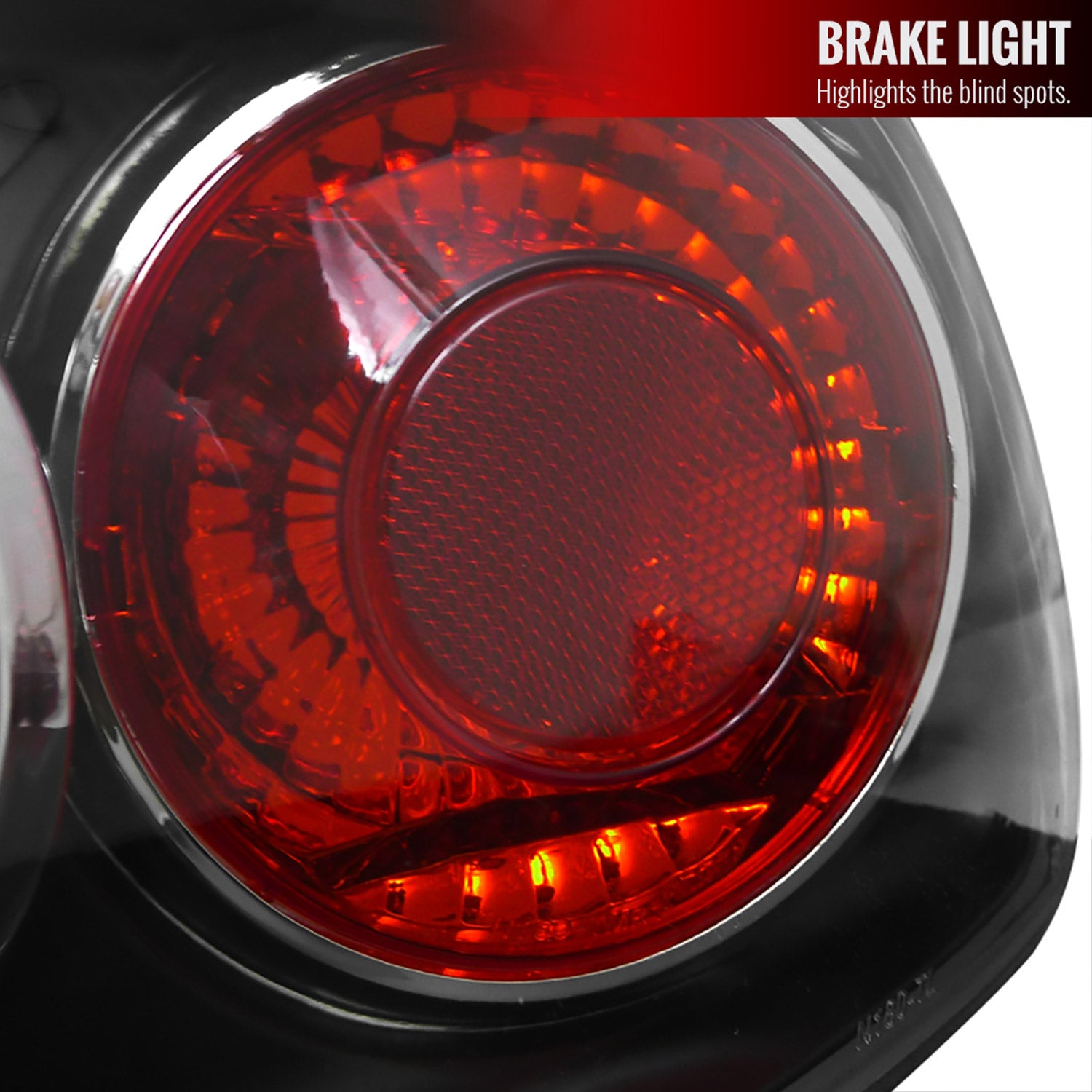 1989-1994 Nissan 240SX S13 Hatchback Tail Lights & Trunk Light Matt Black