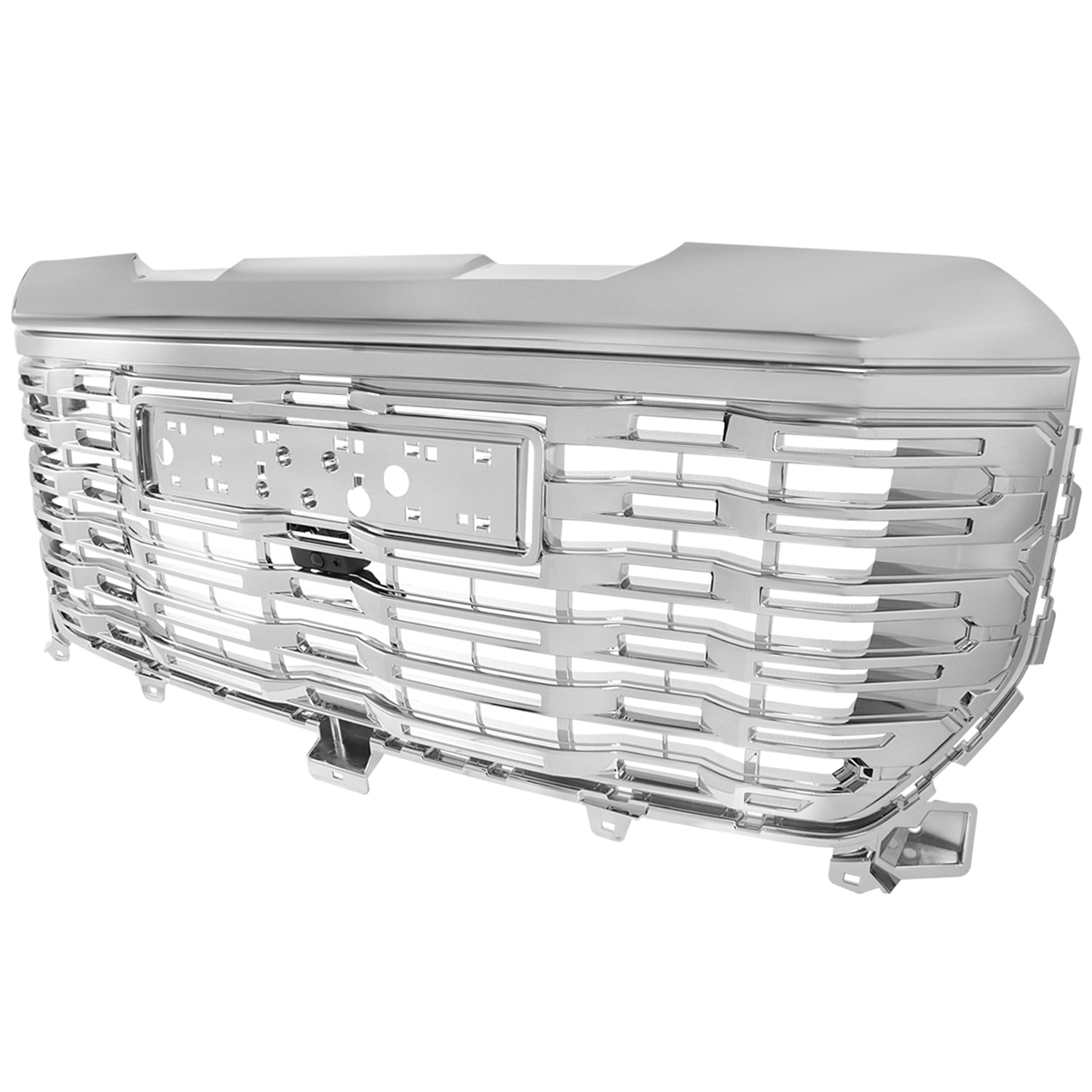 2022-2024 GMC Sierra 1500 Chrome Denali Style Front Upper Mesh Hood Grille
