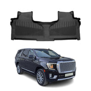 2021-2024 GMC Yukon XL Premium Floor Mats Liners Second Row Rear