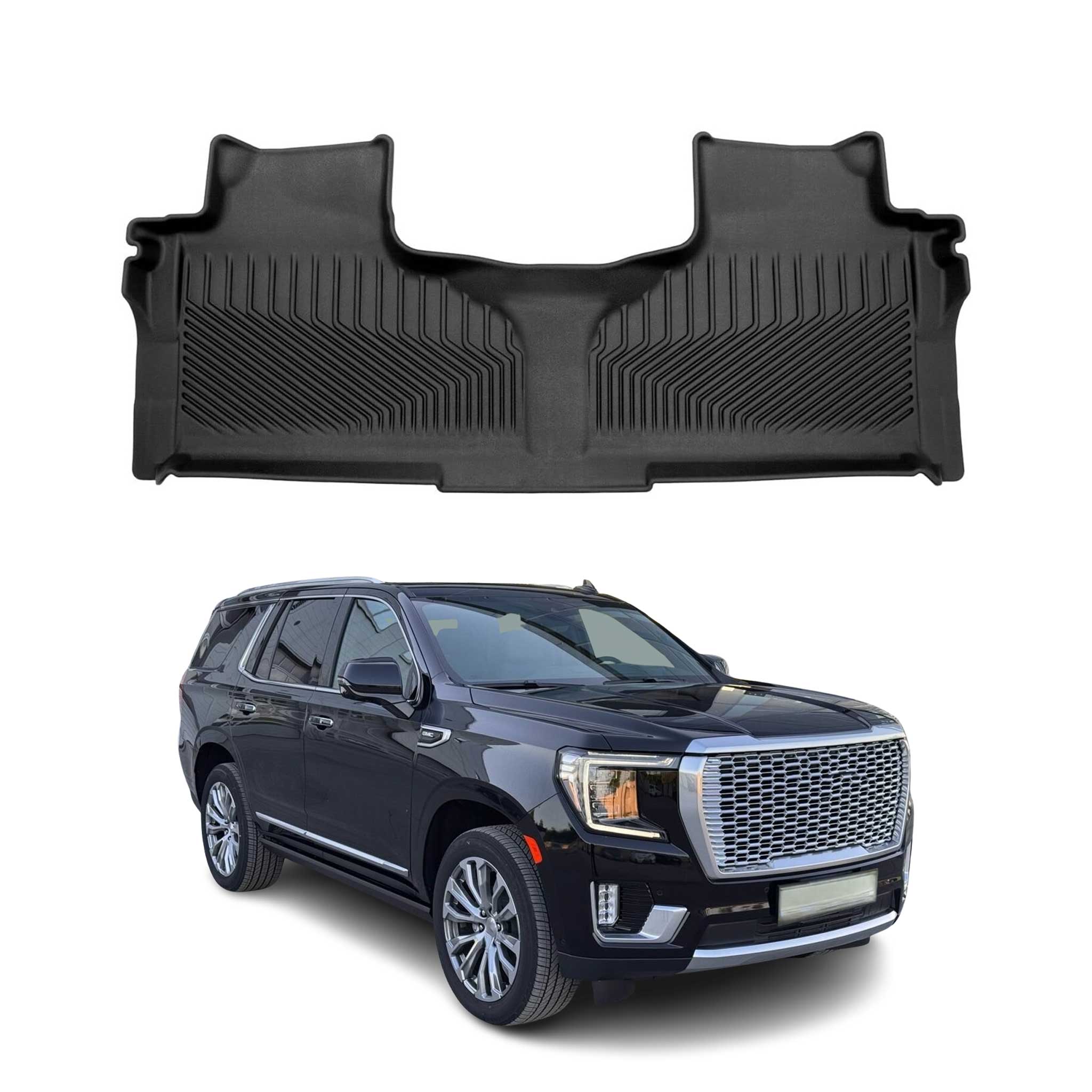2021-2024 GMC Yukon XL Premium Floor Mats Liners Second Row Rear