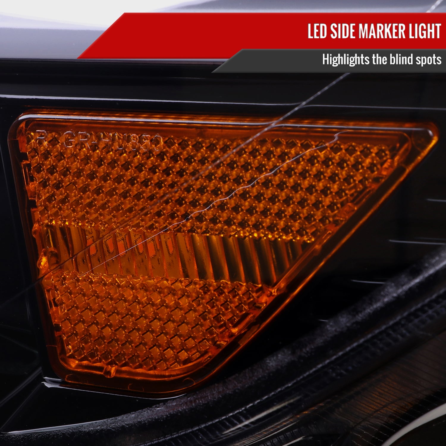 2015-2017 Ford Mustang HID-Type LED Turn Signal Projector Headlights Smoke