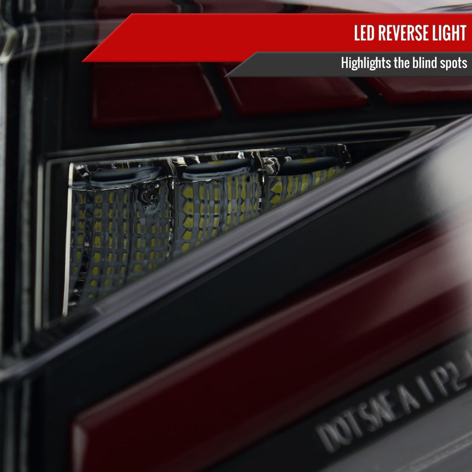 2018-2022 Honda Accord Sedan SQ2 Red LED Signal Tail Lights Matt Black/Smoke