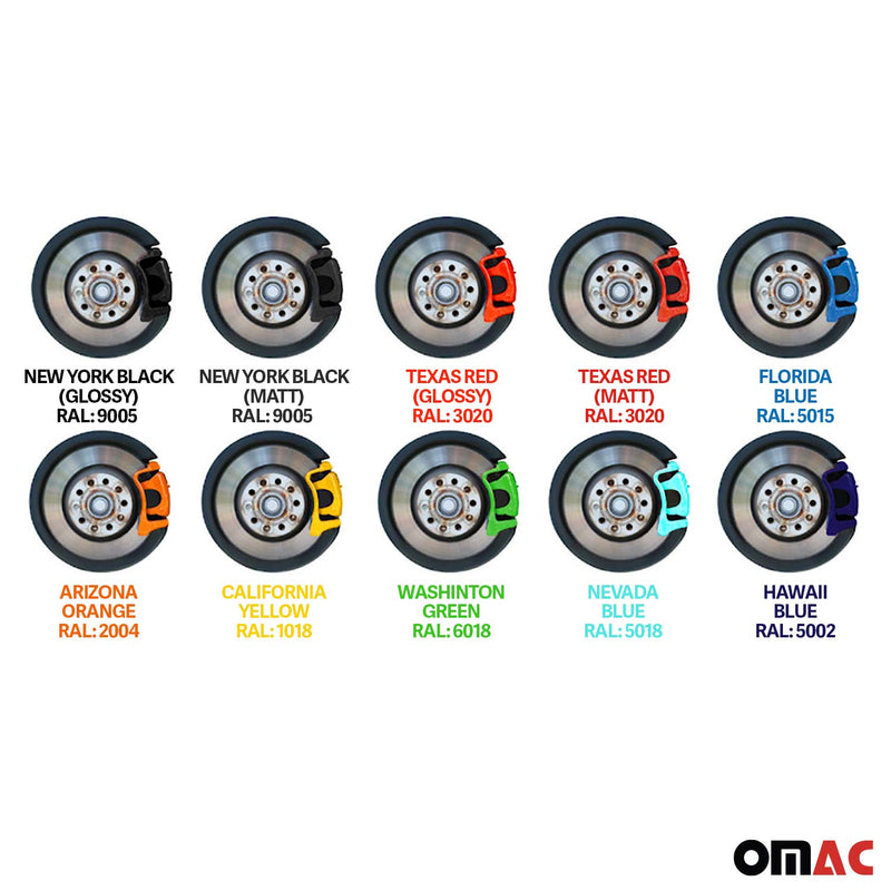 OMAC Brake Caliper Epoxy Based Car Paint Kit New York Black Matt High-Temp