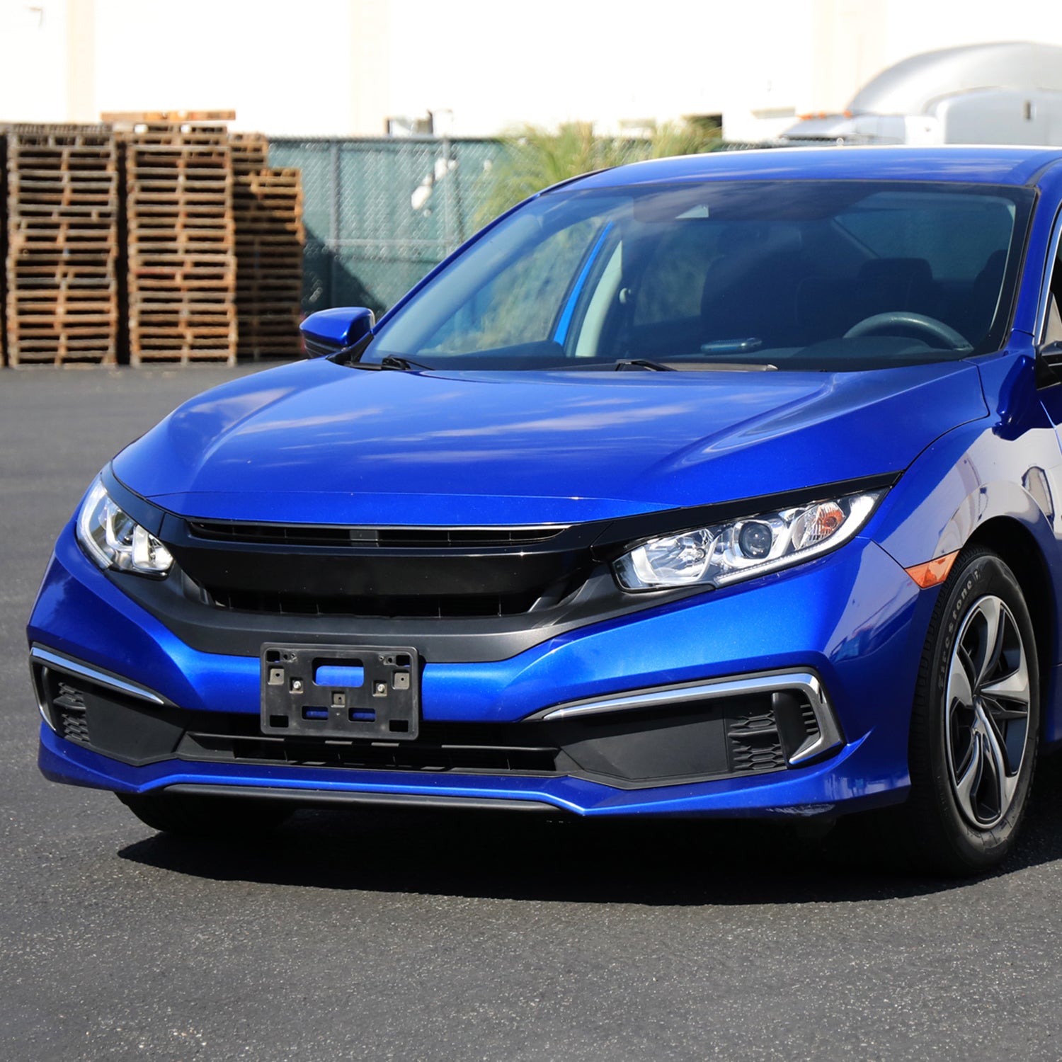 2016-2021 Honda Civic LED Strip Factory Projector Headlights Chrome/Clear