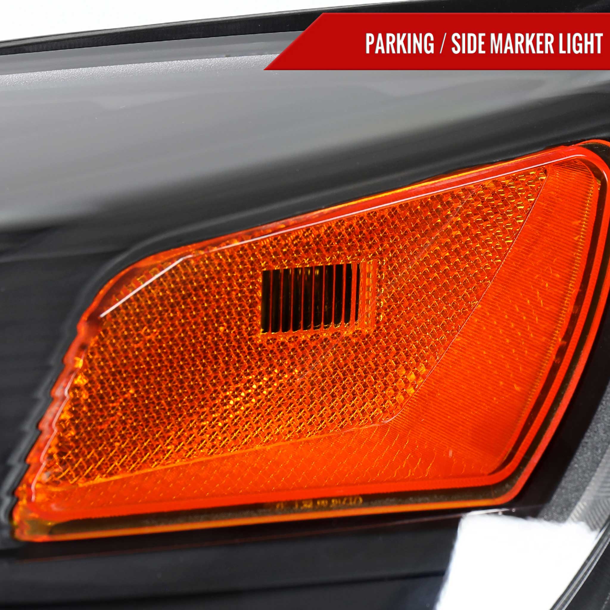 For Chevrolet Equinox 2010-2015 Factory Style Headlights Matte Black Housing Clear Lens