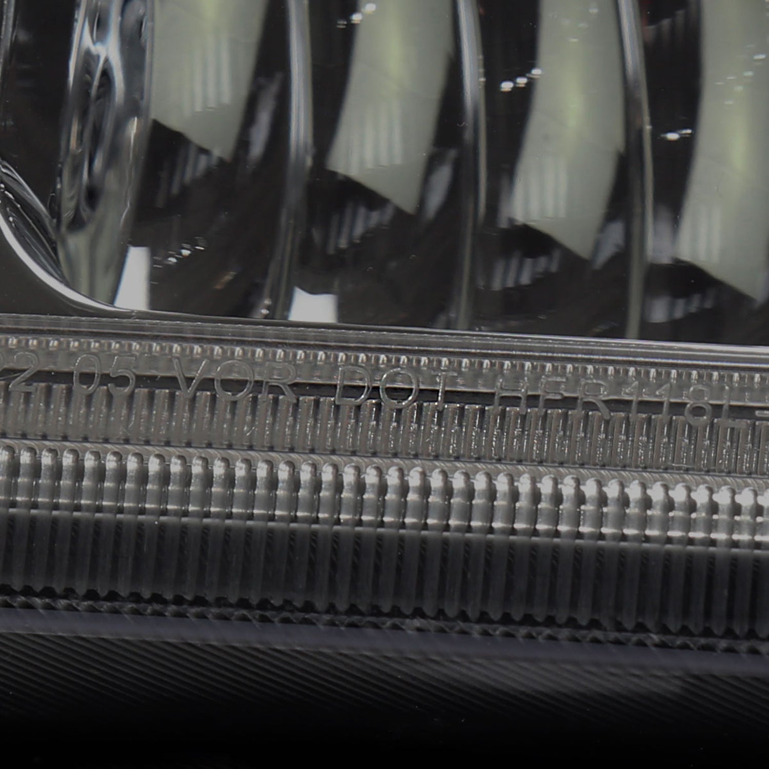 2005-2007 Ford F250/350/450 SuperDuty Dual LED C-Bar Factory Headlights Smoked