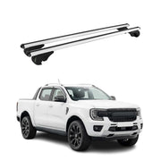 Roof Rack Cross Bars Luggage Carrier for Ford Ranger 2024-2026 TÜV Gray 2 Pcs