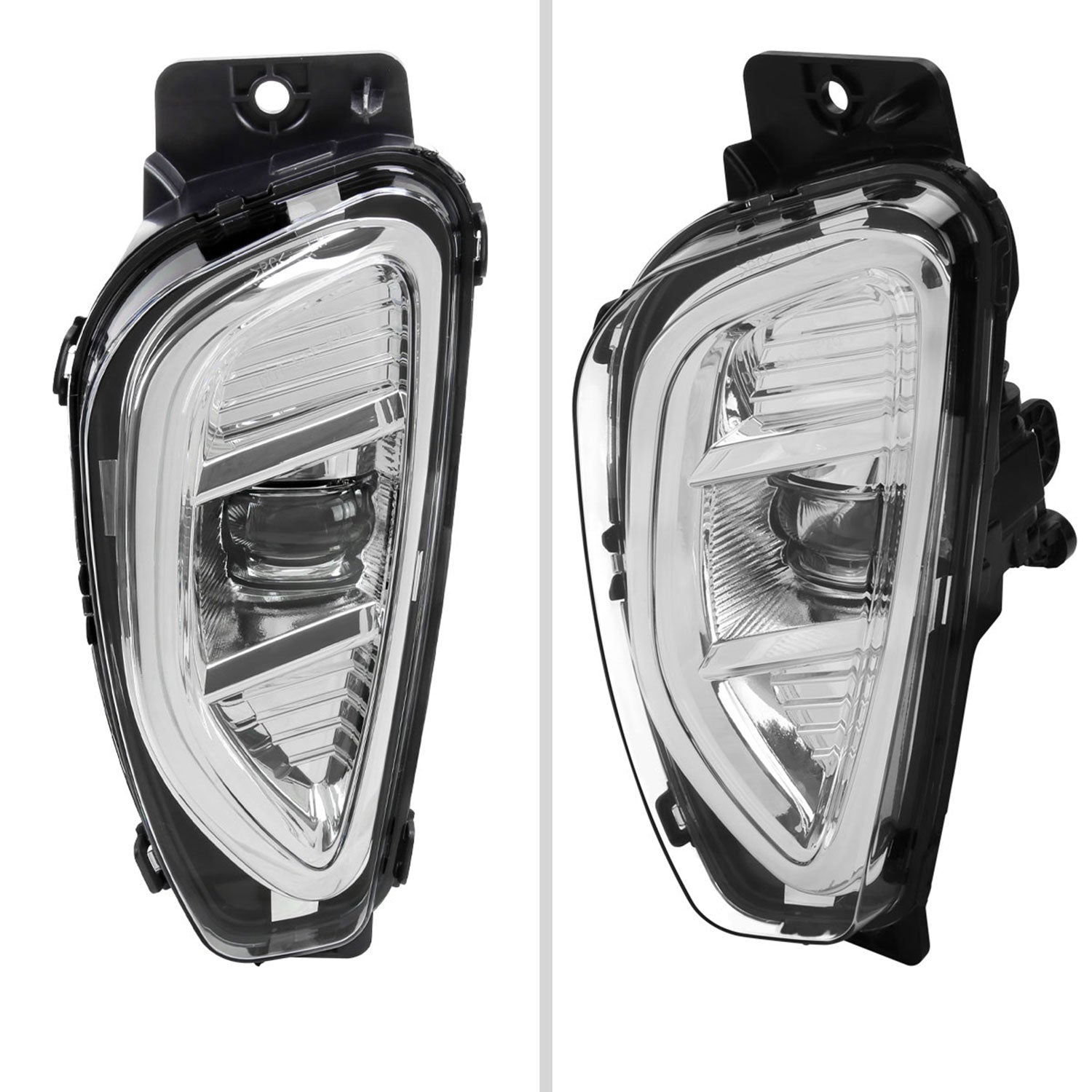 2020-2022 Ford Escape LED Fog Lights Kit Chrome Housing/Clear Lens