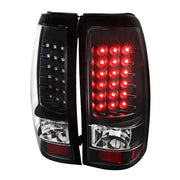 2003-2006 Chevy Silverado V2 LED Tail Lights Matte Black Housing/Clear Lens