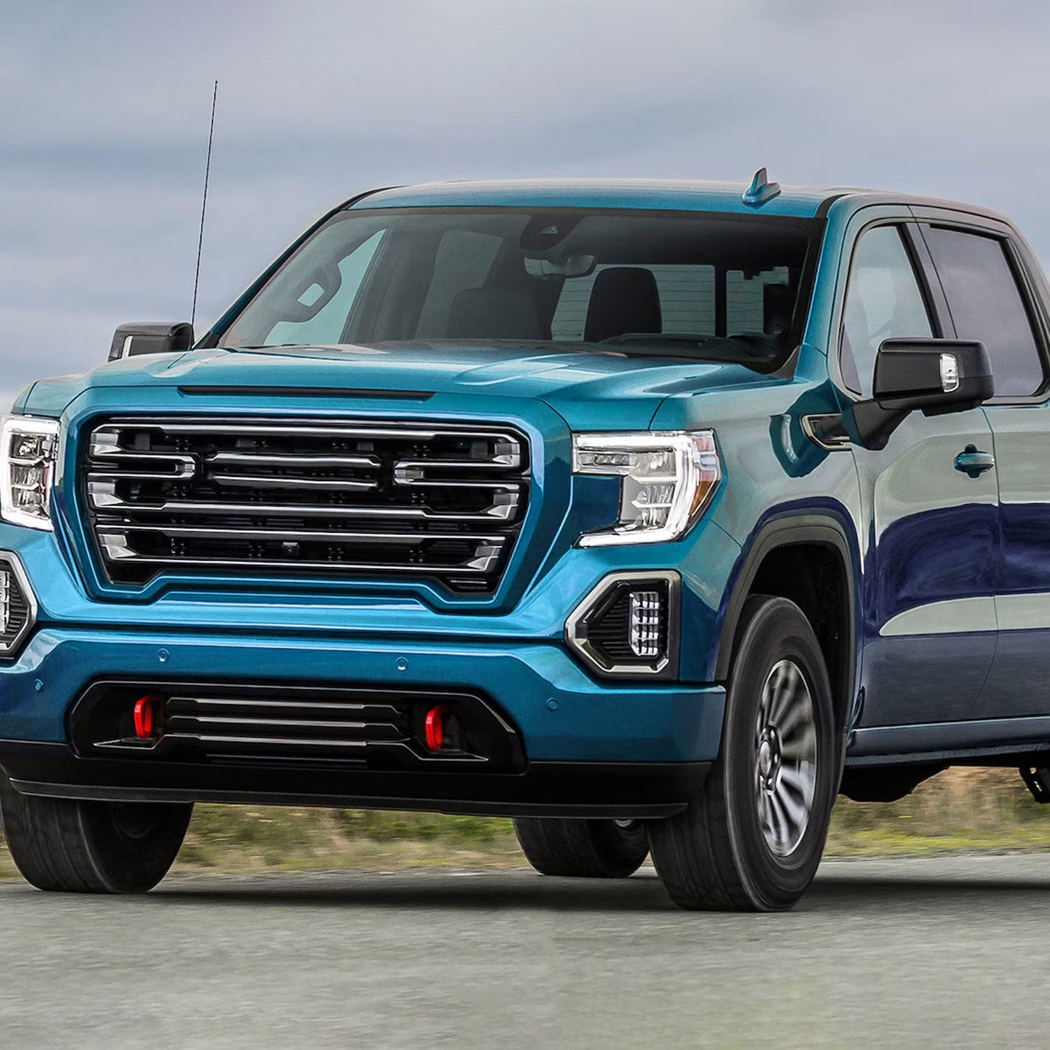 2019-2024 GMC Sierra 1500 Black Auto-Fold Side Mirror Puddle &Auxiliary Driver