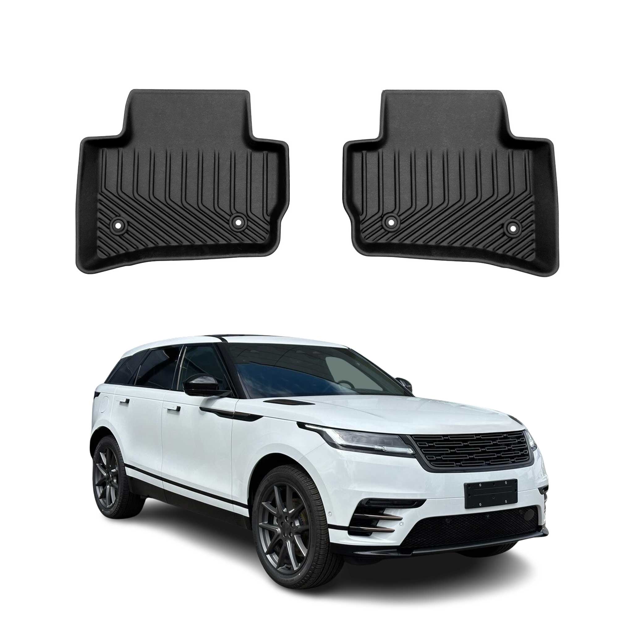 2018-2026 Land Rover Range Rover Velar Premium Floor Mats Liners Second Row Rear