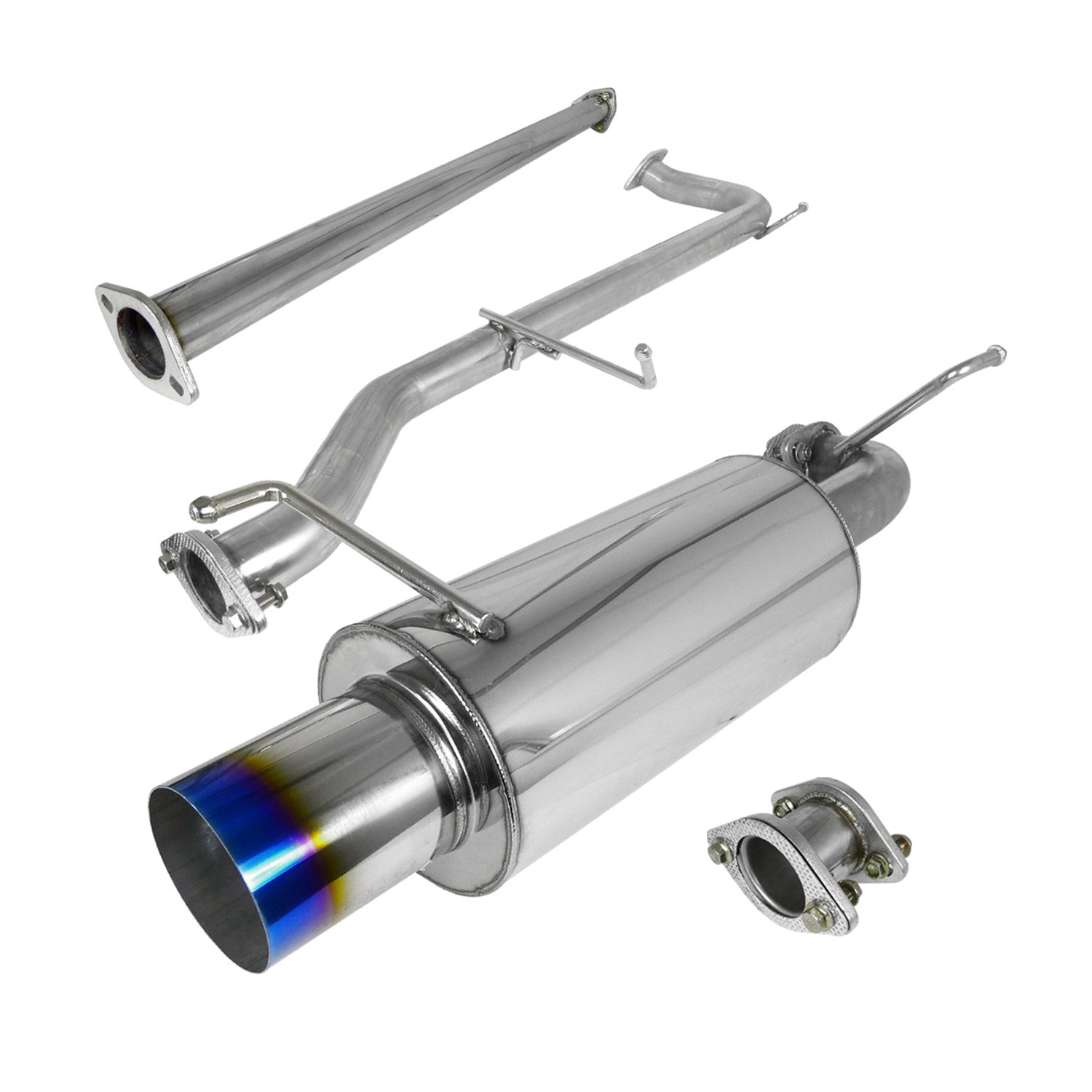 1998-2002 Honda Accord N1 Style Catback Exhaust System Burnt Tip