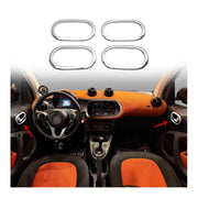 2014-2019 Smart Forfour Car Door Handle Cover Protector Stainless Steel Chrome 4 Pcs