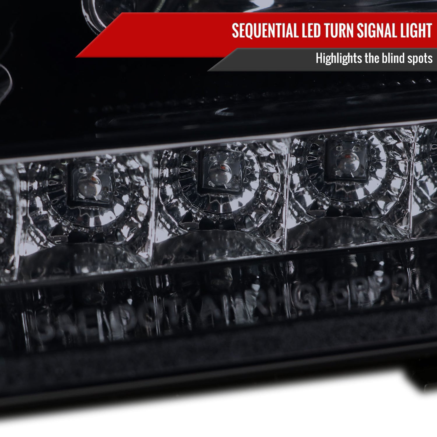 2006-2008 Mercedes Benz W164 ML Class LED Bar Headlights Signal Lights Smoke