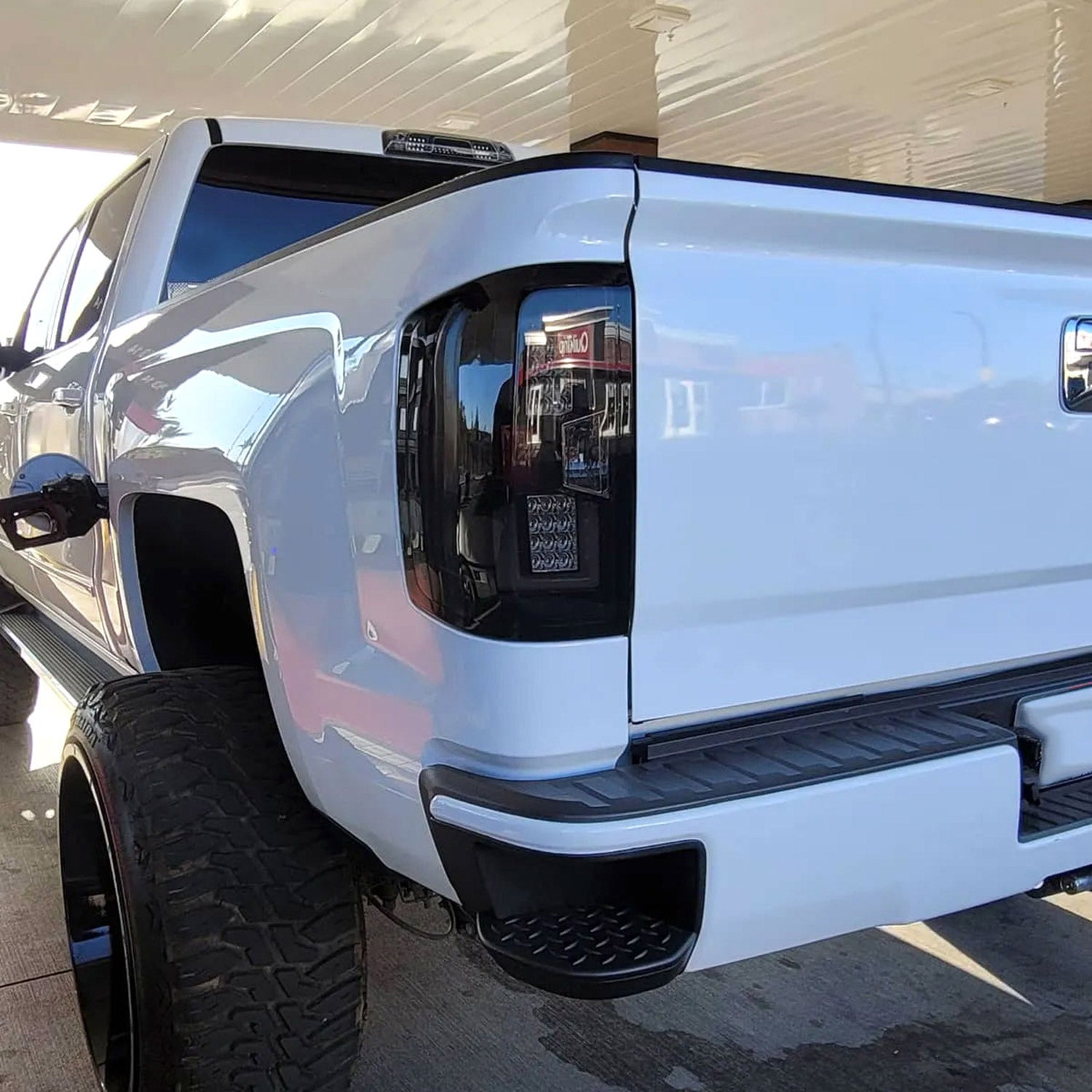 2014-2018 Chevy Silverado 1500 2500HD 3500HD/ Sierra LED Tail Lights Black